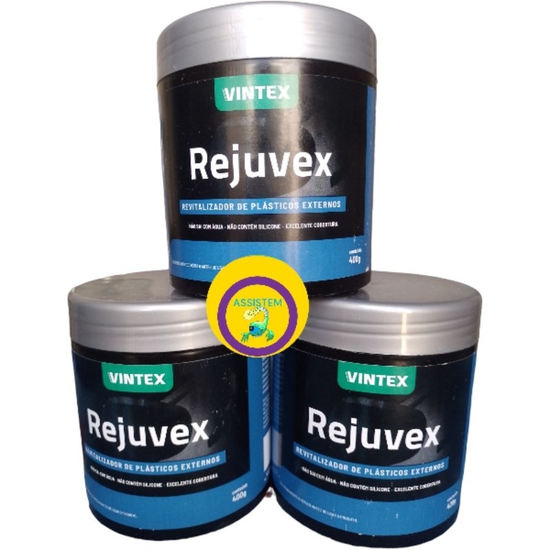 kit Vonixx 3 Rejuvex 400g Renovador Revitalizador Plastico Externo Vintex