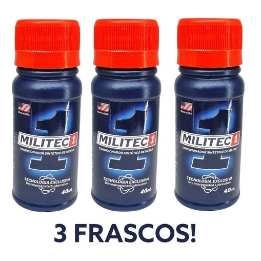 Kit com 3 Militec 1 para Motor Condicionador de Metais Original 40 Ml ...