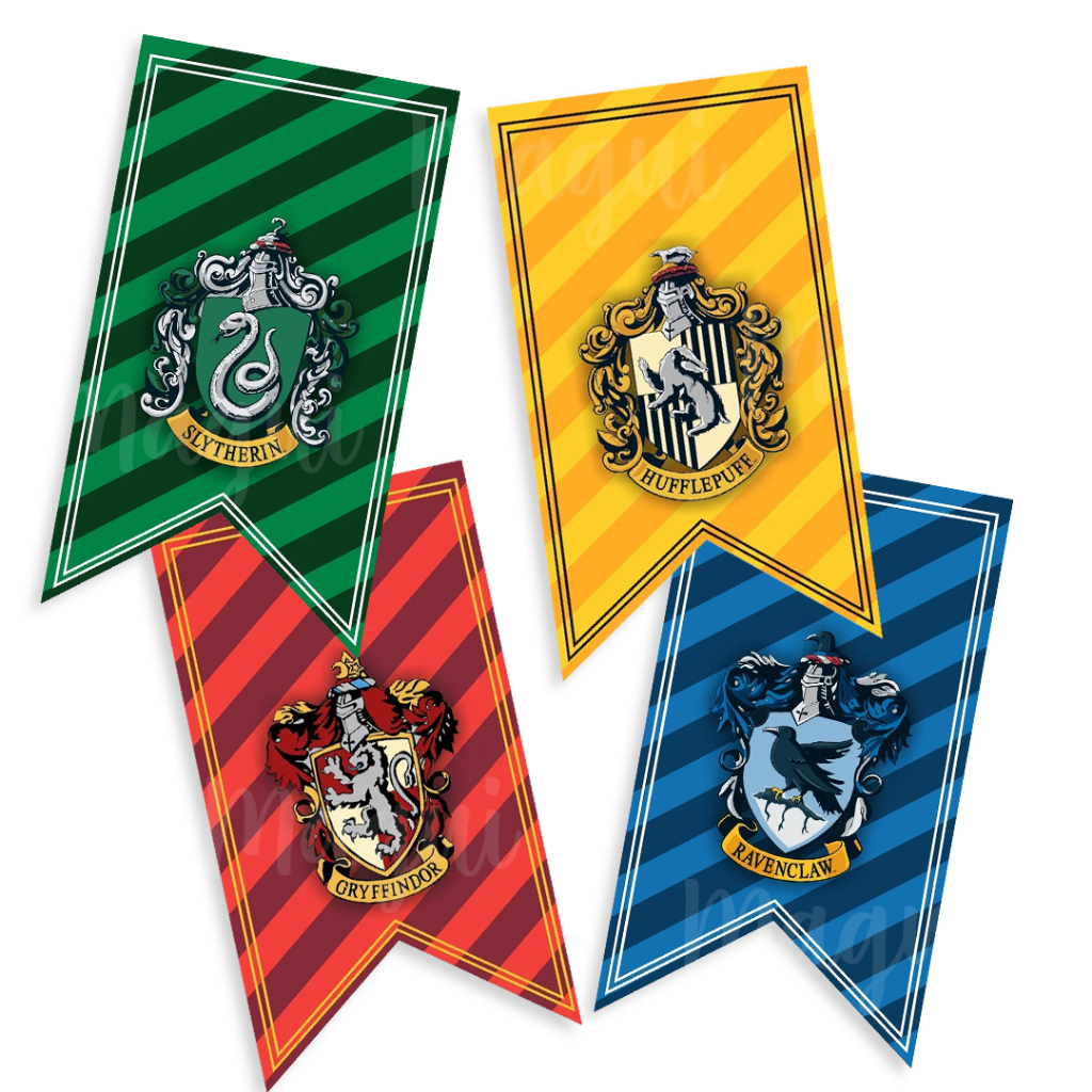 Bandeiras Da Casa De Hogwarts Poster Harry Potter Hogwarts
