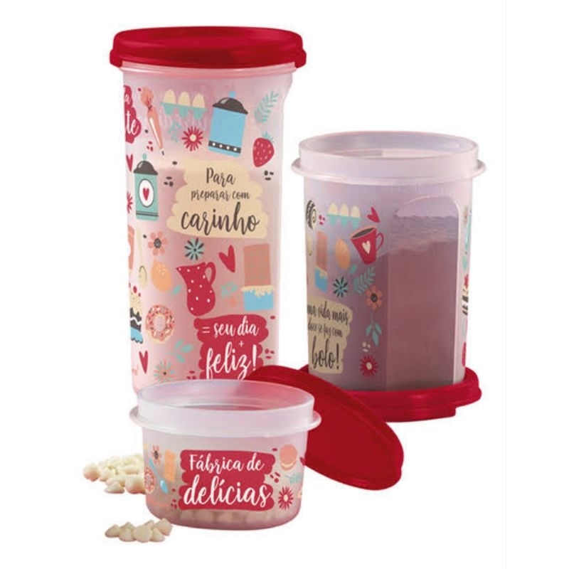 Tupperware Modulares Redondos Confeitaria | Shopee Brasil