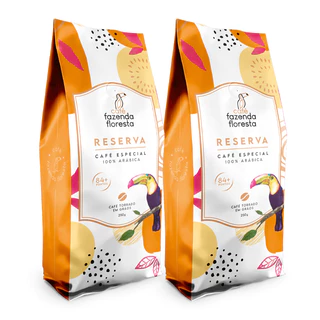 Café Fazenda Floresta - Kit Café Especial Reserva Torrado em Grãos - 2 Pacotes De 250g