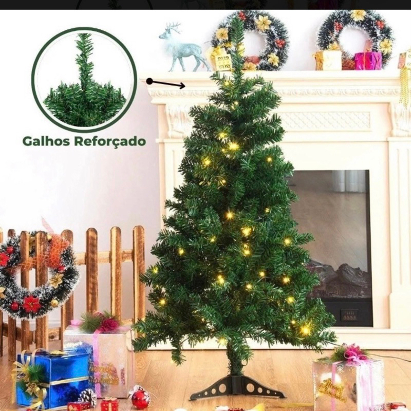Arvore De Natal 1,2 Metros Cm 100 Galhos Arvore NATAL 2023 OFF