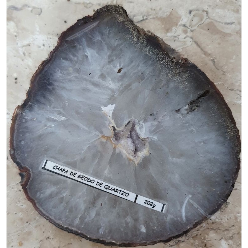 CHAPA DE GEODO de QUARTZO
