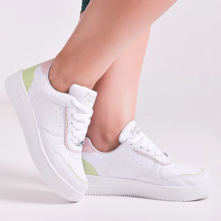Tênis Casual Feminino Branco Skatista Super Promoção Sapatenis Fabiana Barros