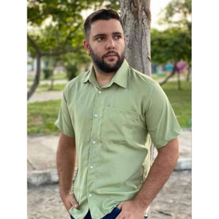 Camisa Social Masculina Manga Curta (Box: 50 unidades)