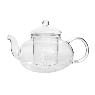 BULE DE VIDRO BOROSSILICATO COM INFUSOR PAREDE DUPLA 400ML