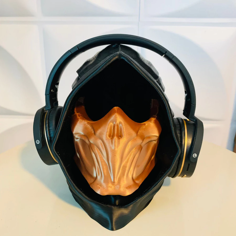 Suporte headset headphone scorpion mortal kombat