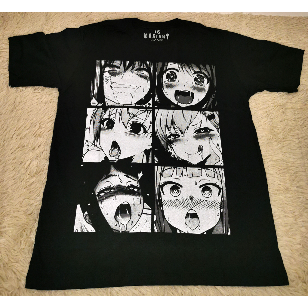 Camisa Camiseta Hentai Ahegao Anime Manga Full Total Arte Shopee Brasil 3654