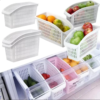 4x Pote Organizador De Geladeira Frutas Verduras Frescas
