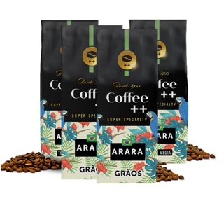 Café Especial Em Grãos Coffee Mais ARARA - 4 Unidades de 250 gramas