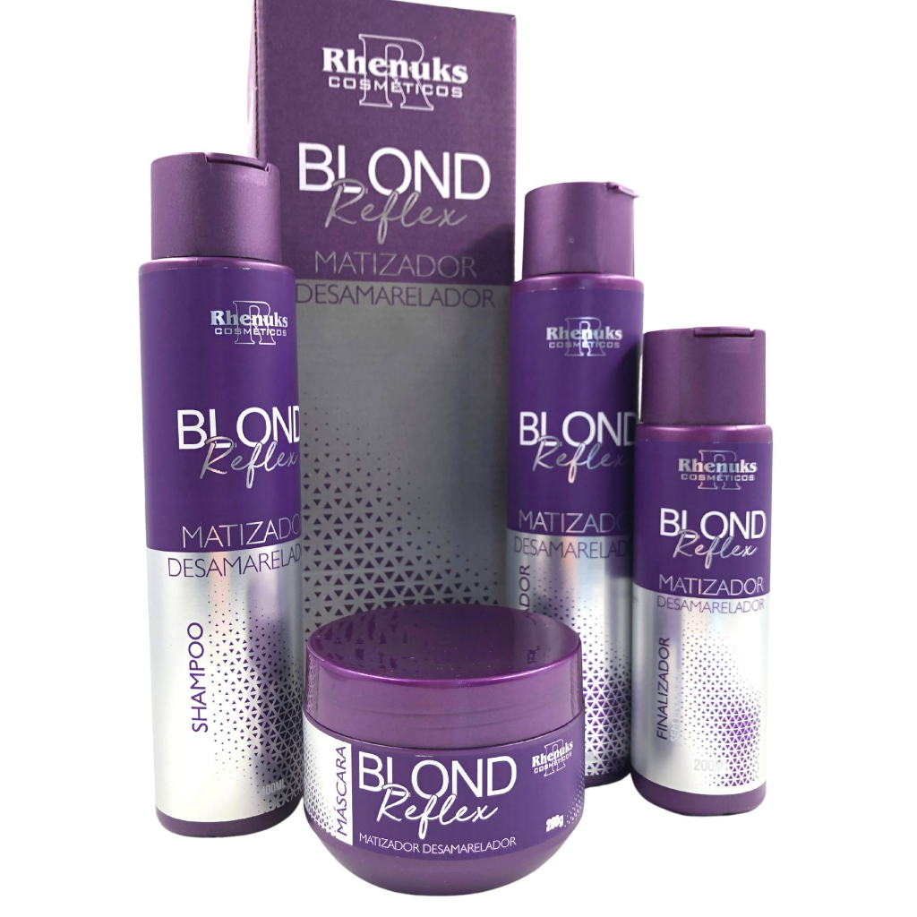 Kit Home Care Matizante Blond Reflex Rhenuks | Shopee Brasil