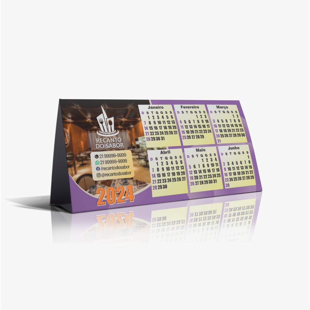 Calendários de Mesa 2025 Laminado 30 unidades Shopee Brasil