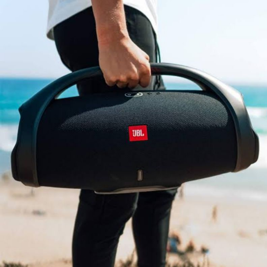 Caixa de Som Boombox Gigante 35cm com Alça