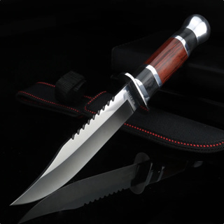 Faca camping Tatica Militar Pesca Esportiva Com Bainha Selva sobrevivencia Caça Inox 30.5cm Outdoor Presente Pai Amigo Pescador