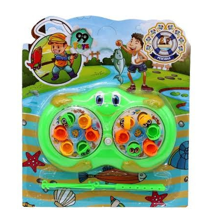 Brinquedo Jogo Pesca Peixe Grande Infantil Pescaria Maluca 24 peixes - BBR  Toys