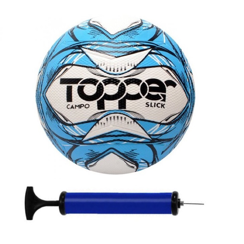 Bola Topper Slick II Society/Campo/Futsal Oficial + Bomba de ar