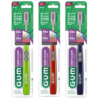Escova Dental Sonic Deep Clean Vibração Sônica Gum - Escolha Sua Cor