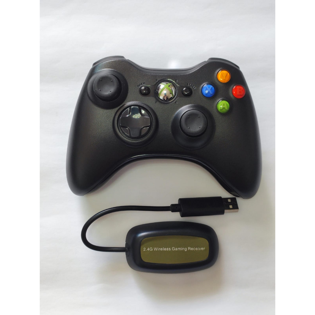 Controle Para Xbox 360 E Pc Com Fio Joystick Branco em Promoção na