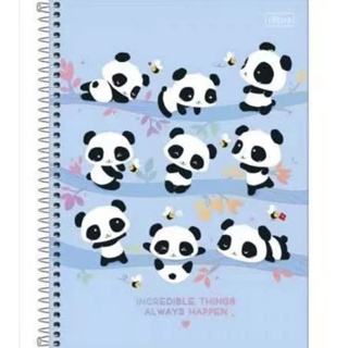 Caderno De Desenho Panda 80 folhas Tilibra