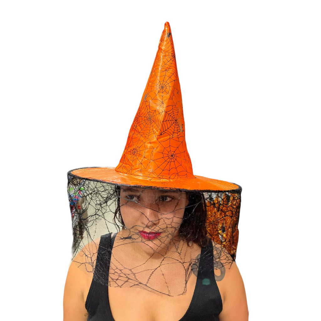 Chapéu de Bruxa Halloween Festa Fantasia Decoração - Compre Agora!