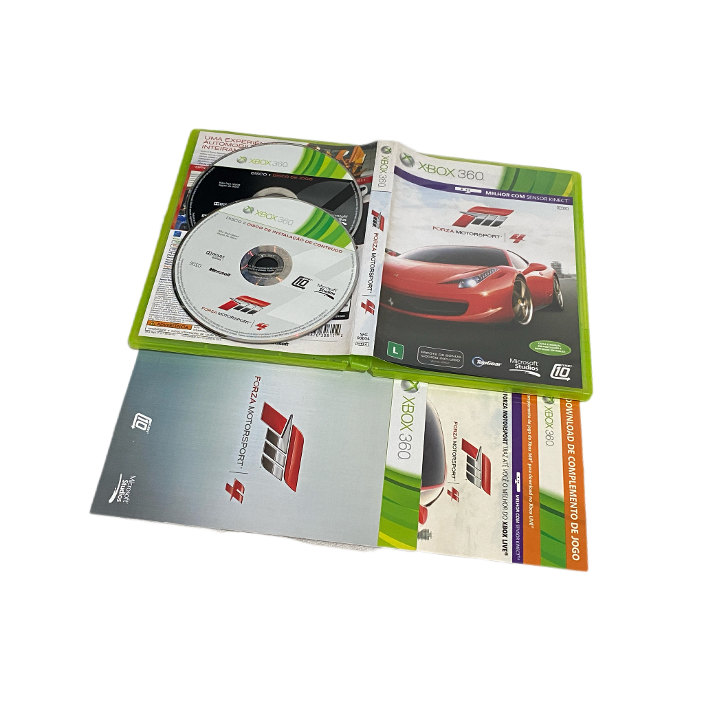 Jogo Forza Motorsport 4 Xbox 360 Game Corrida Mídia Física