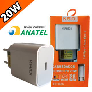 Carregador Original 20w Adaptador De Energia Rápida Usb-C Para Iphone Apple 11 12 13 Mini Pro Max