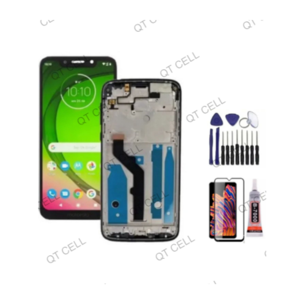 Tela Touch Display Lcd Moto G7 Play Xt1952-2 A Pronta Entrega + Pelicula + Cola 15ml + Chaves