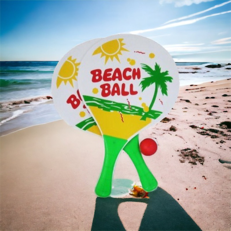 Jogo de Apanhar a Bola com Velcro Color Beach - Casa de Praia