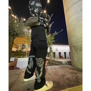 Retro Y2K Bordado Calças De Brim Dos Homens Europeus E Americanos High  Street Cruz Hip Hop Maré Marca Retas Soltas Ins Venda Quente