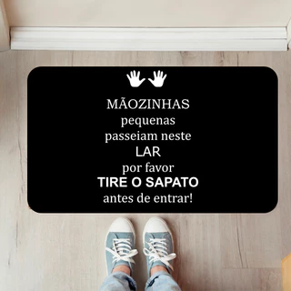Tapete Entrada Individual Mãozinha (tap 141)
