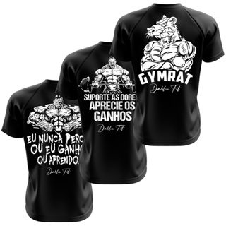 Camisa Musculação Estampas Academia 3 Uni Dabliufit