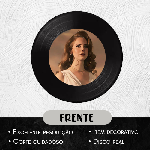 Disco De Vinil Decorativo - Lana Del Rey | Shopee Brasil