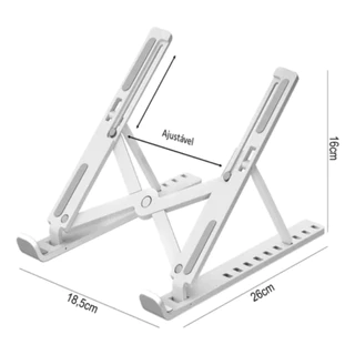 Suporte Notebook Computador Articulado Dobravel Ergonomia
