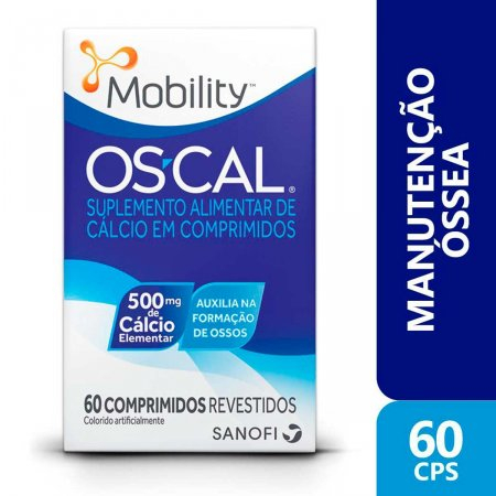 OSCAL SUPLEMENTO ALIMENTAR DE CALCIO EM COMPRIMIDOS 500mg de Cálcio ...