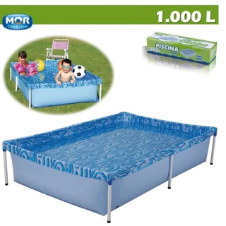Piscina Grande Infantil P/Família 1000 Litros Retangular Estrutural