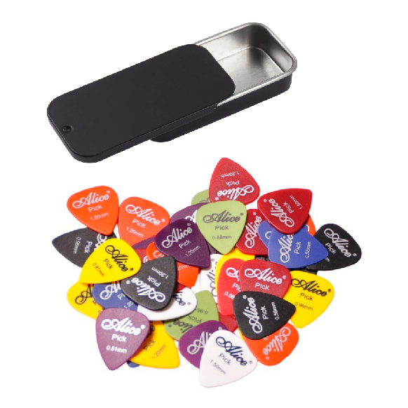 Porta Palhetas Alice 18 Picks Case Preta