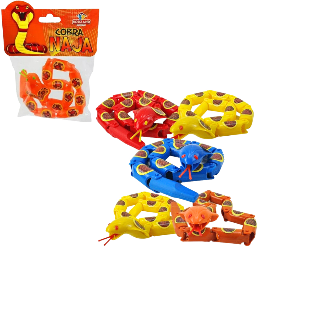 Brinquedo Cobra Naja Articulada - Azul - 1 unidade - Rizzo - Rizzo  Embalagens