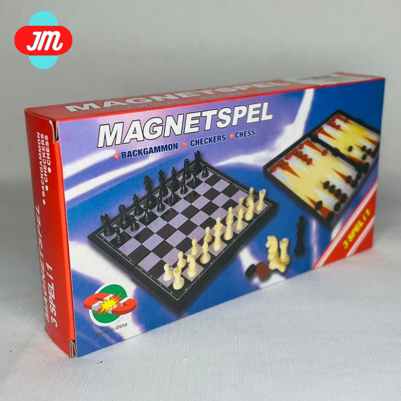 Jogo xadrez e dama magnetico terra brasil