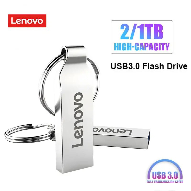 Pen Drive 2 TB - Lenovo-Waterproof USB 3.0 Flash Drive, Interface, 2TB