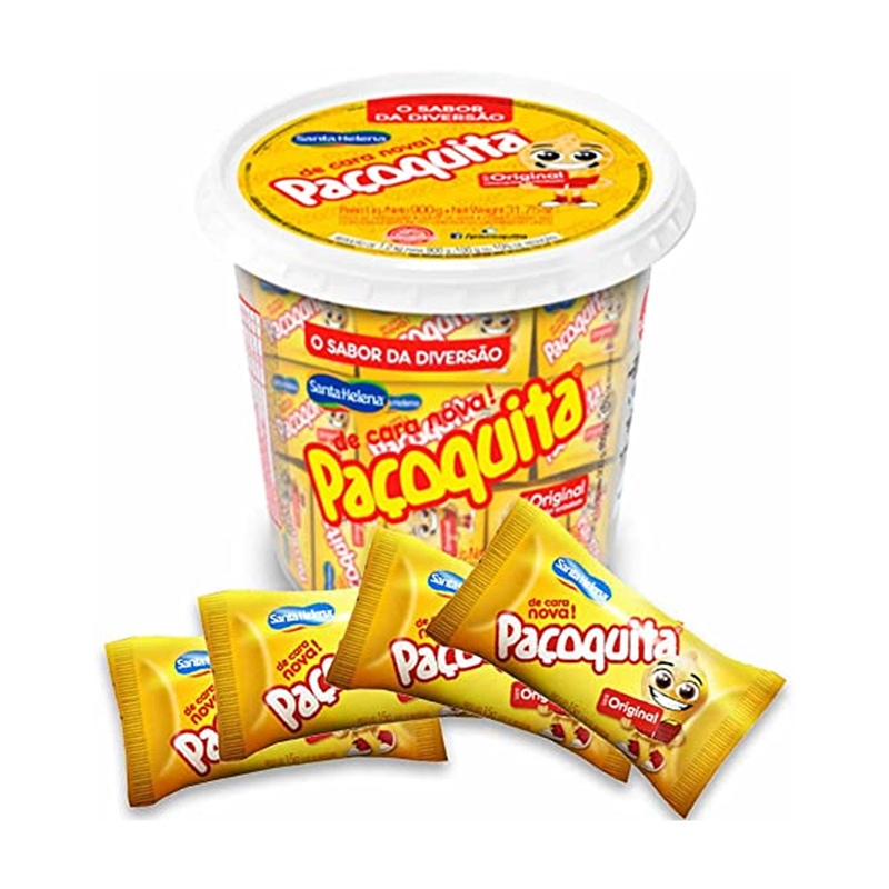 PAÇOCA ROLHA PAÇOQUITA C/50 UNIDADES 15g 750g- DOCE PAÇOCA PAÇOQUITA ...