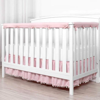 Protetor Grade de Berço Americano acolchoado 2 peças cobertura de grade Menino Menina Neutro em Oferta na Shopee