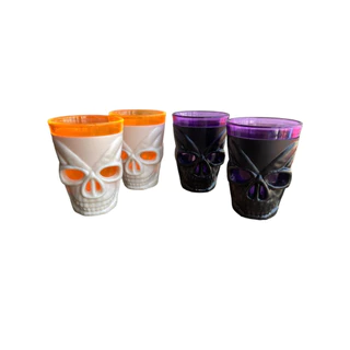 Copo Shot Caveira Led - Kit C/2 - Halloween