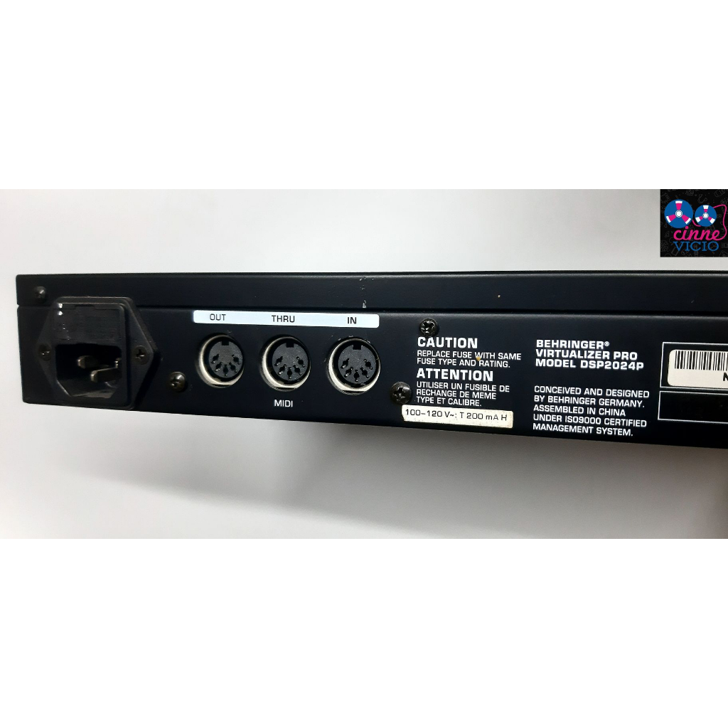Behringer V Processador De Efeitoso Virtualizer Pro Dsp2024p