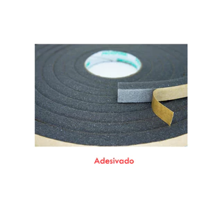 Vedação de Poliuretano 15 mm x 15 mm x 5 metros de comprimento- Cinza