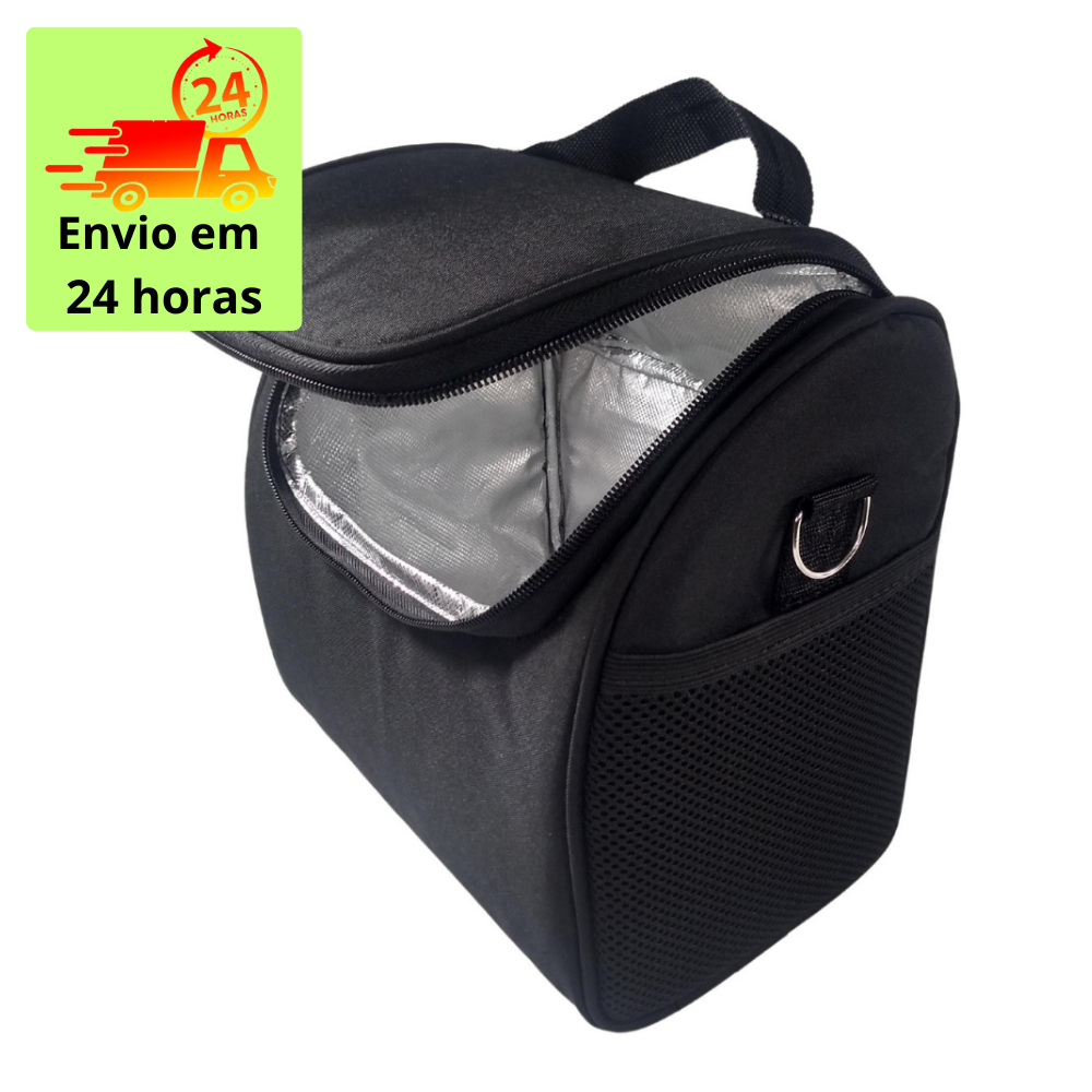 Lancheira Térmica Lequeen Marmita Fitness Bolsa Tira Colo