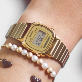 Relógio Feminino Digital Casio LA 670WA / LA 11W E MINI DIAMONT 158, Acompanha a Caixa da Marca