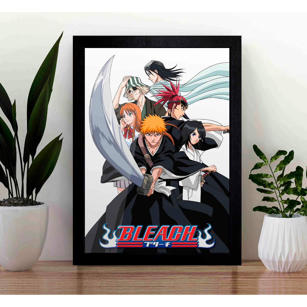 Quadro Bleach Anime A3 - com Acrílico Na Frente Tamanho 45.5 X 33