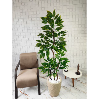 Arvore Artificial Grande Brasileirinho Croton Vaso Decoração
