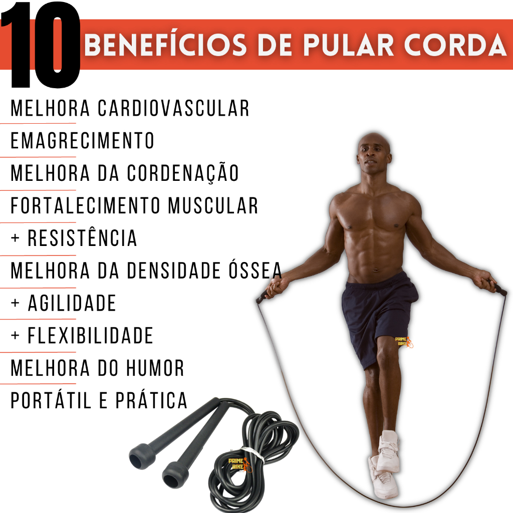 Corda Pular Profissional Treino Aeróbico Fitness Crossfit