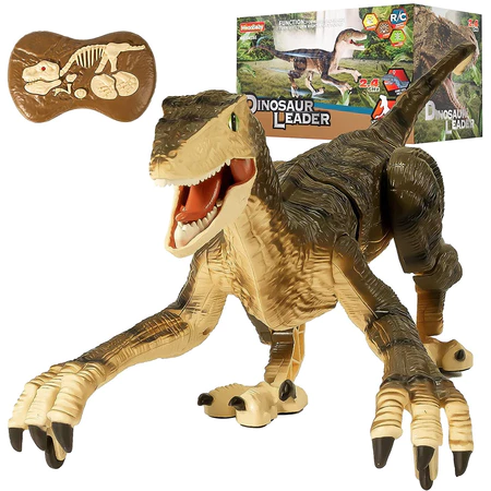 Dinossauro Recarregável Velociraptor com controle remoto